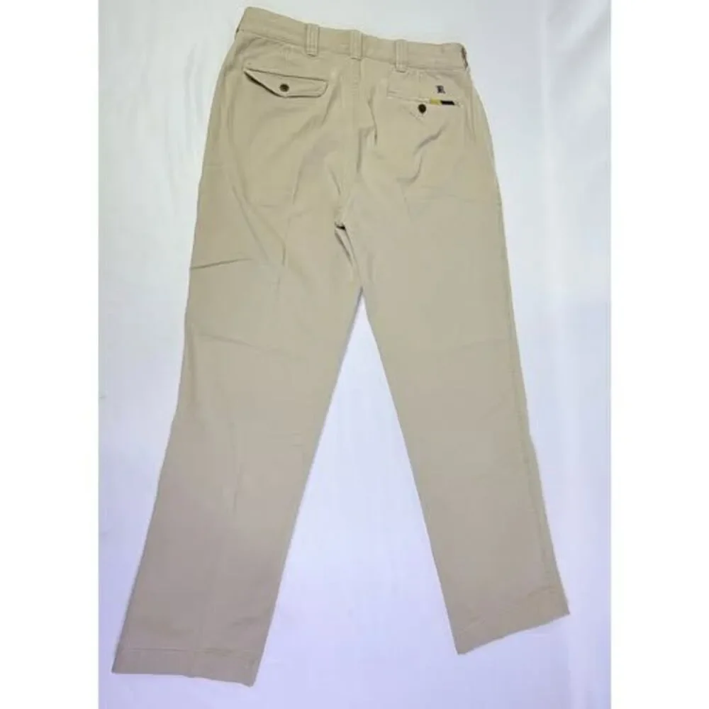 VTG Ralph Lauren Rugby Chino Pants Mens 32x30 Khaki Buckle Back Preppy Heritage